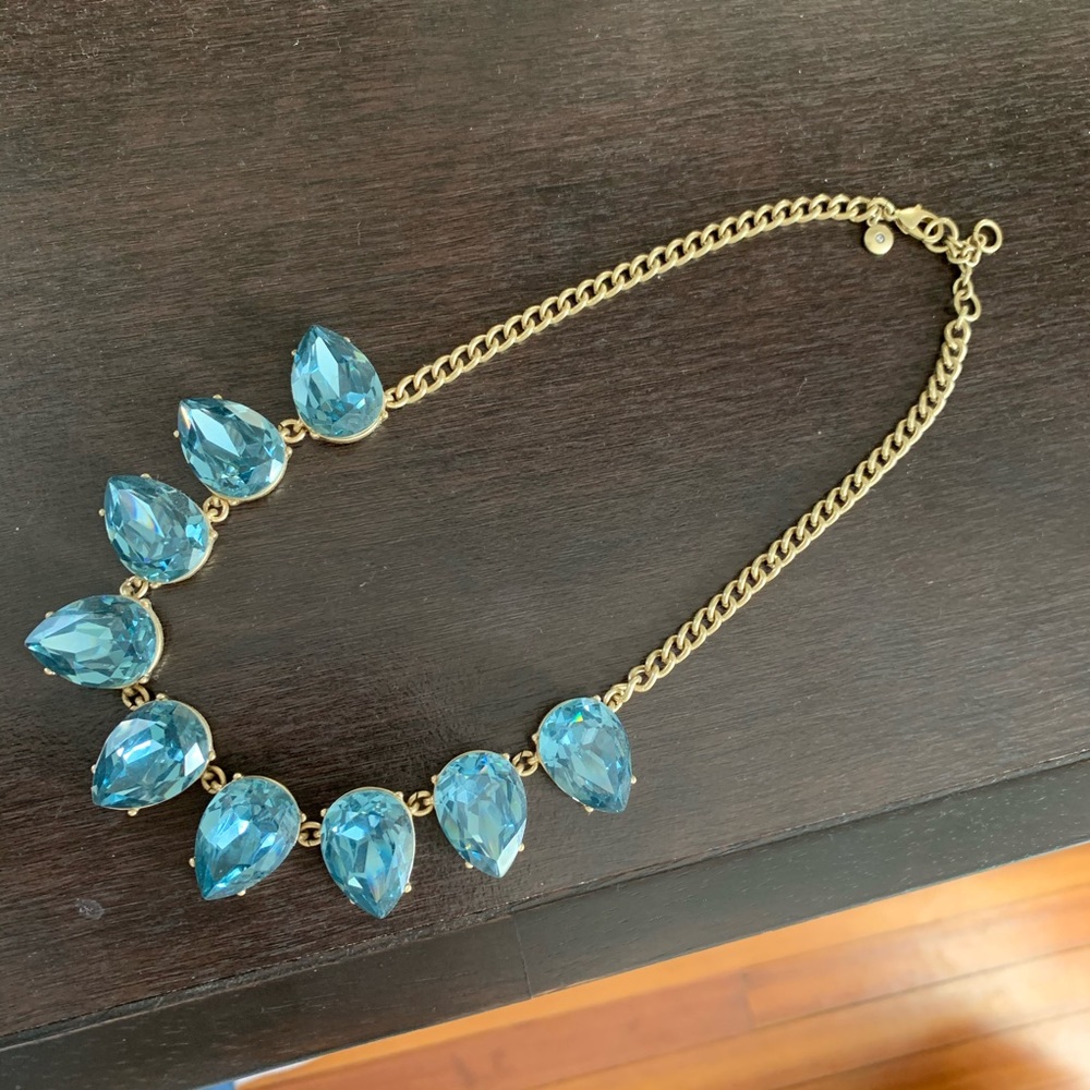 J. Crew blue statement necklace